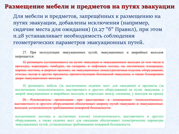 Изменения в Правилах противопожарного режима